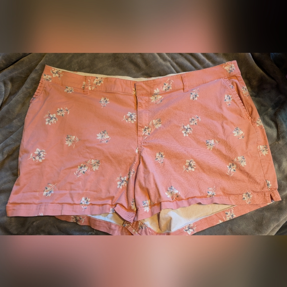 Lane Bryant Pink Bermudas Lightweight Comfort